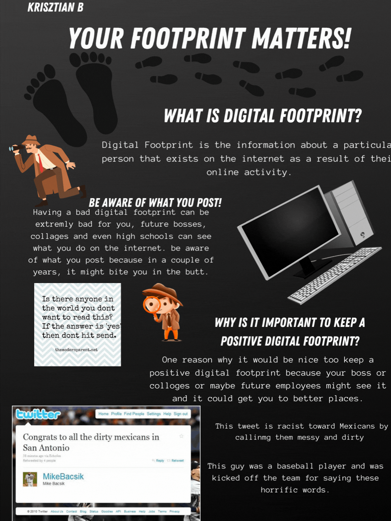 Digital Footprint Poster - Krisztian B
