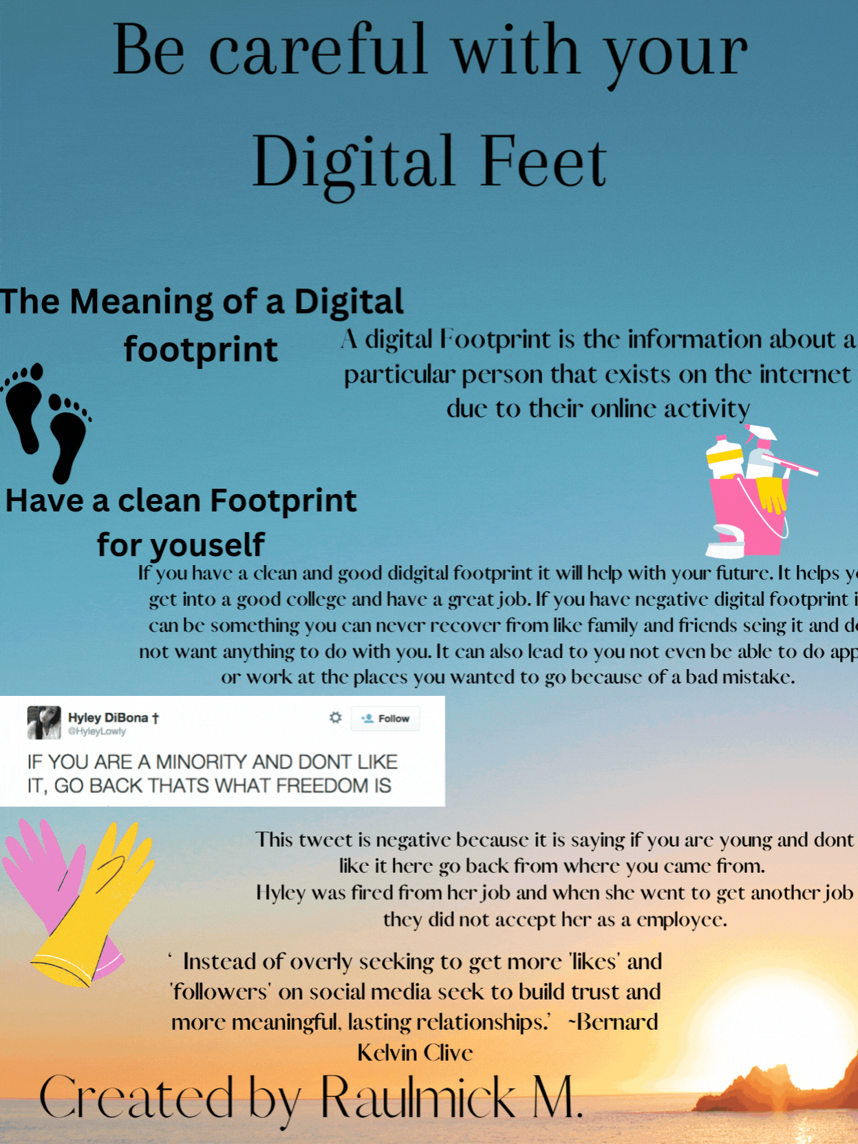 Digital Footprint Poster - Raulmick M.