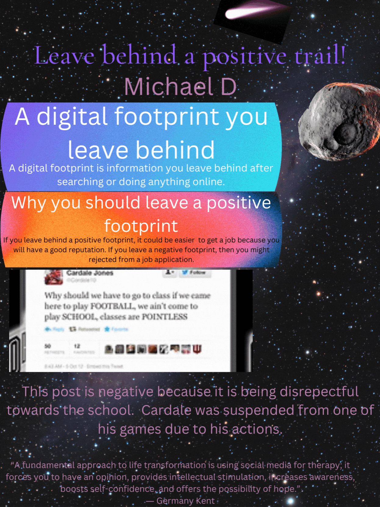 Digital Footprint Poster - Michael D