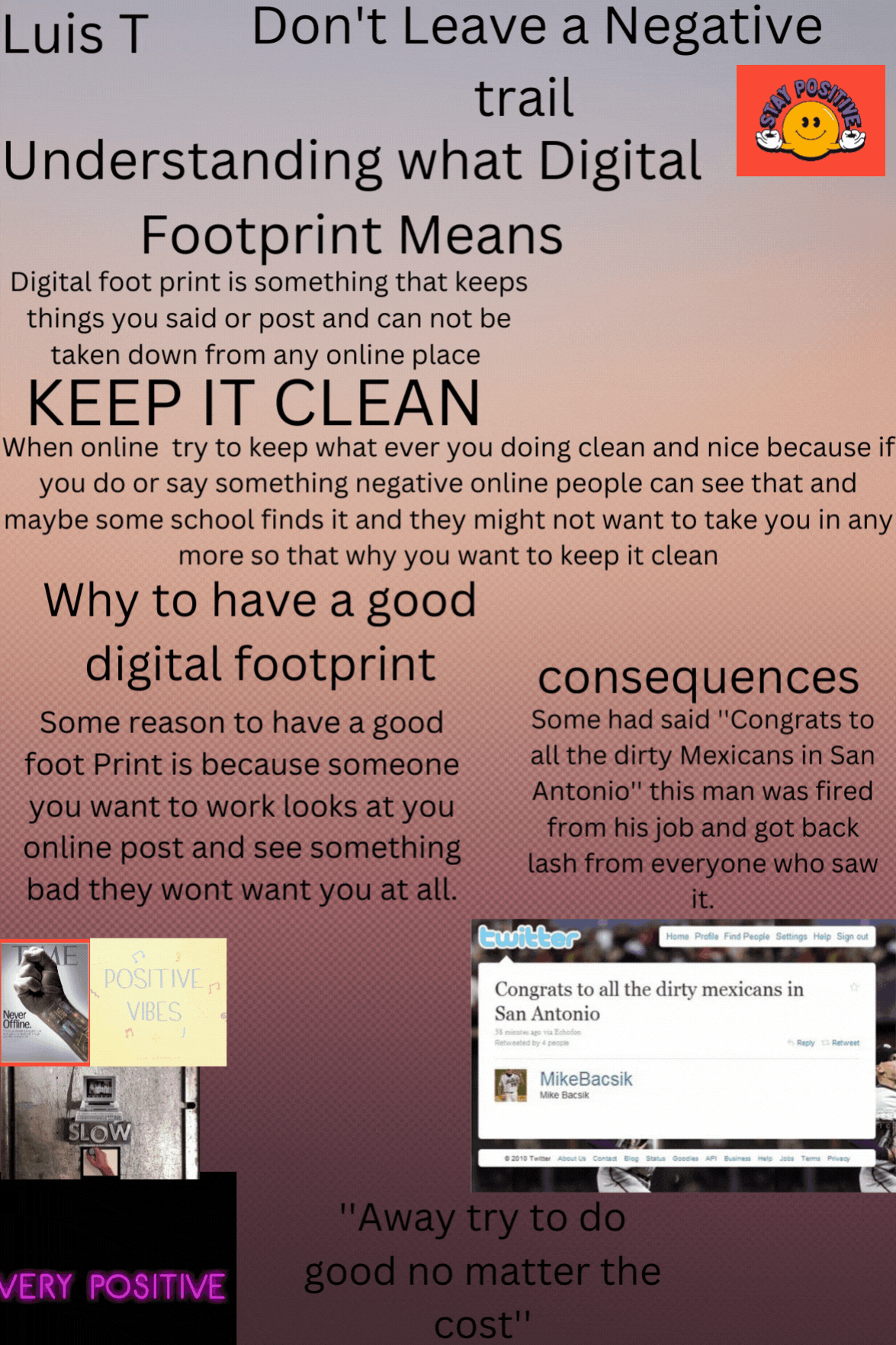 Digital Footprint Poster - Luis T.