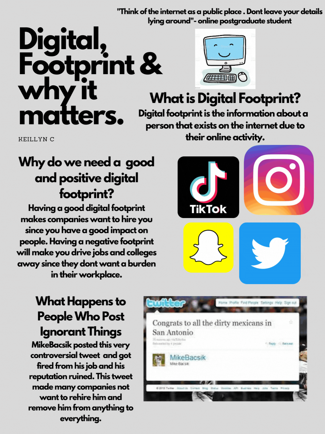 Digital Footprint Poster - Keillyn C.