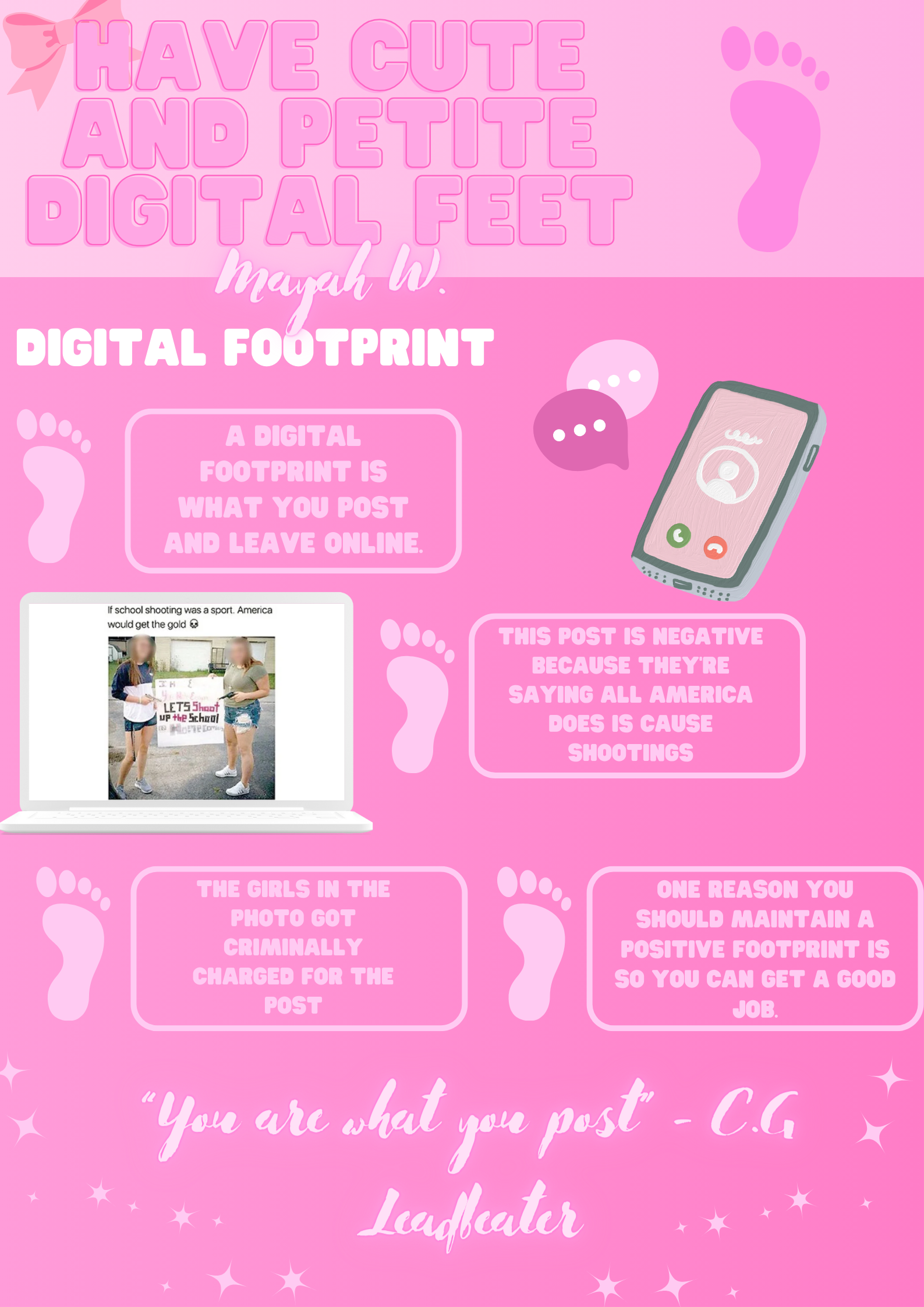 Digital Footprint Poster - Mayah W
