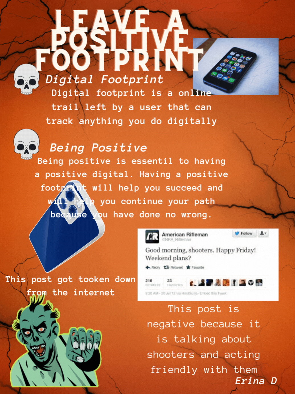 Digital Footprint Poster - Erina D