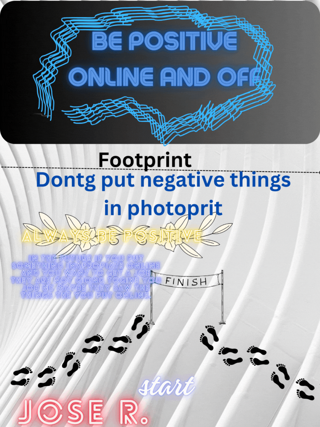 Digital Footprint Poster - Jose R