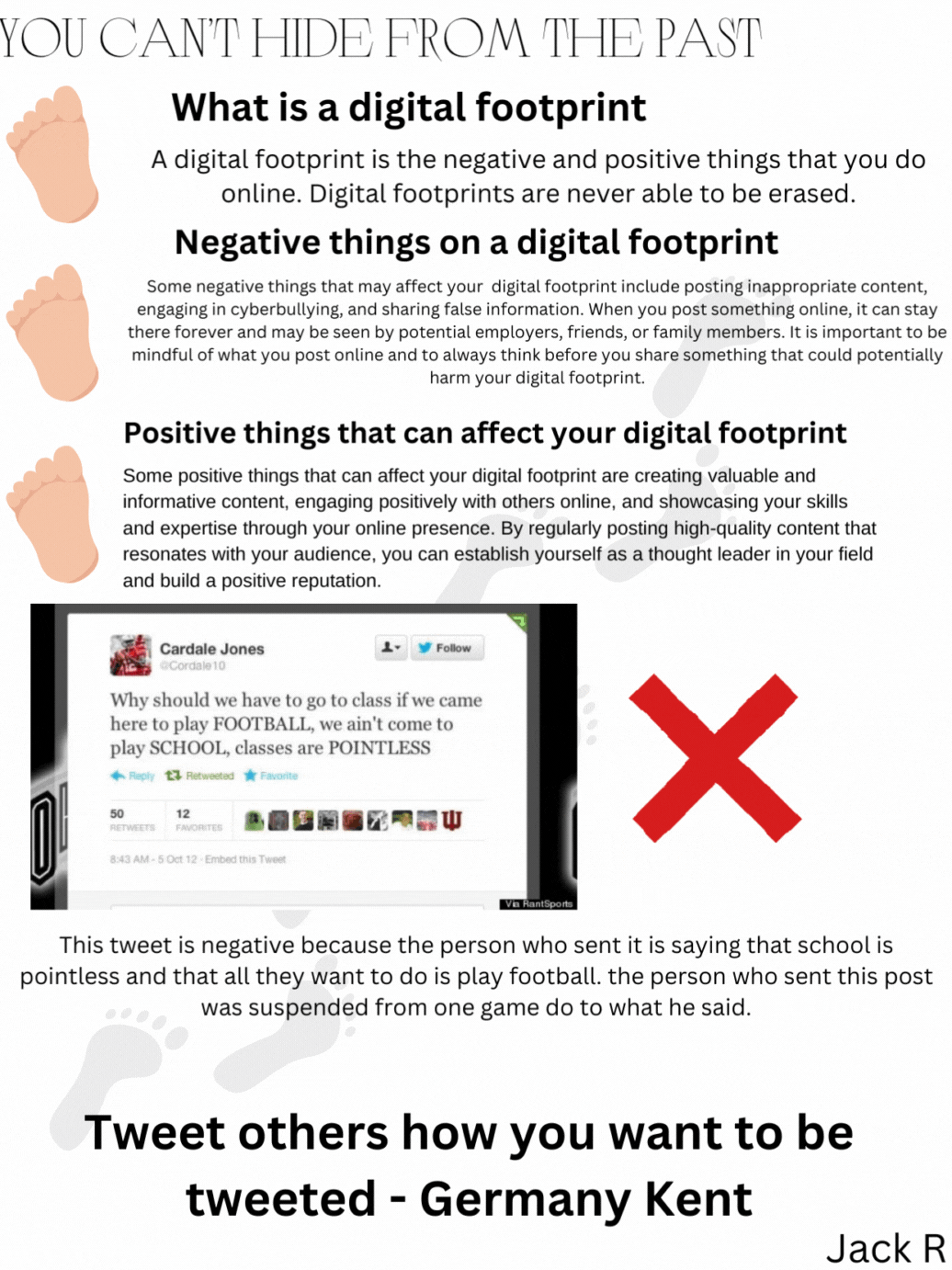Digital Footprint Poster - Jack R