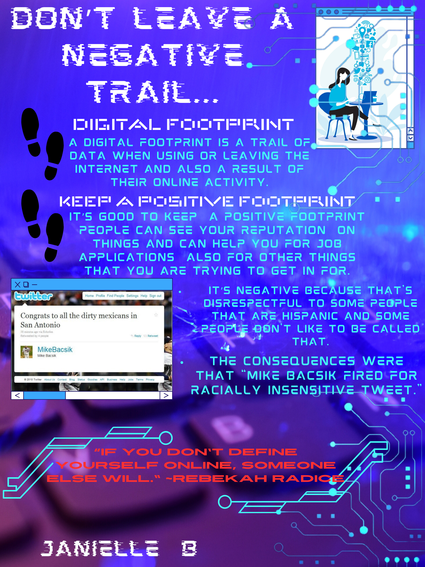 Digital Footprint Poster - Janielle B