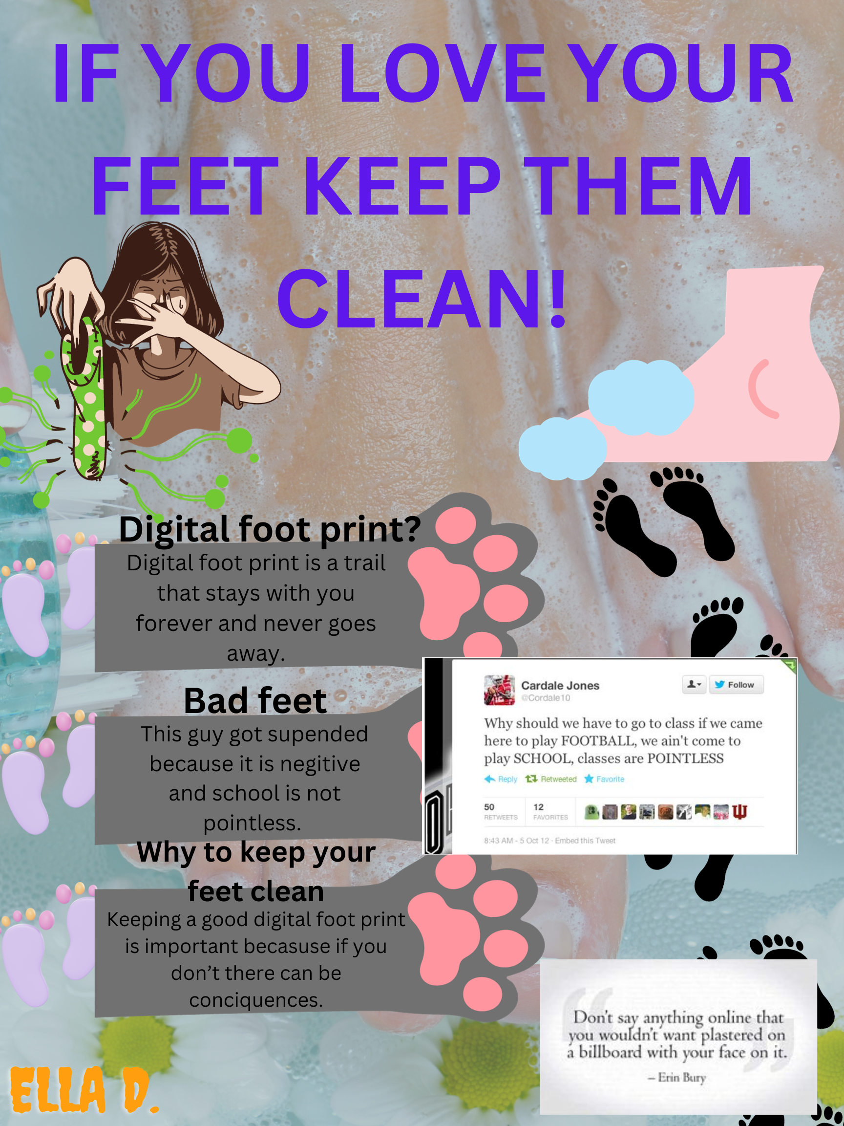Digital Footprint Poster - Ella D