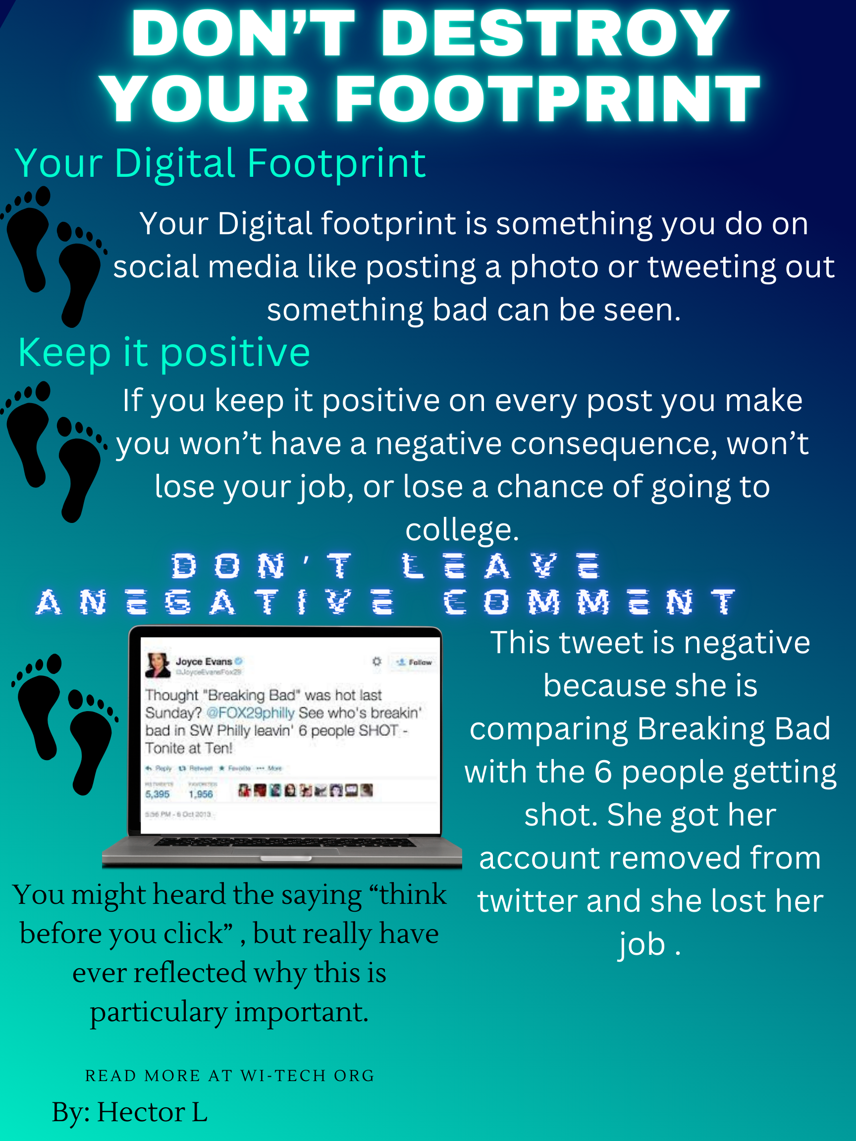 Digital Footprint Poster - Hector L