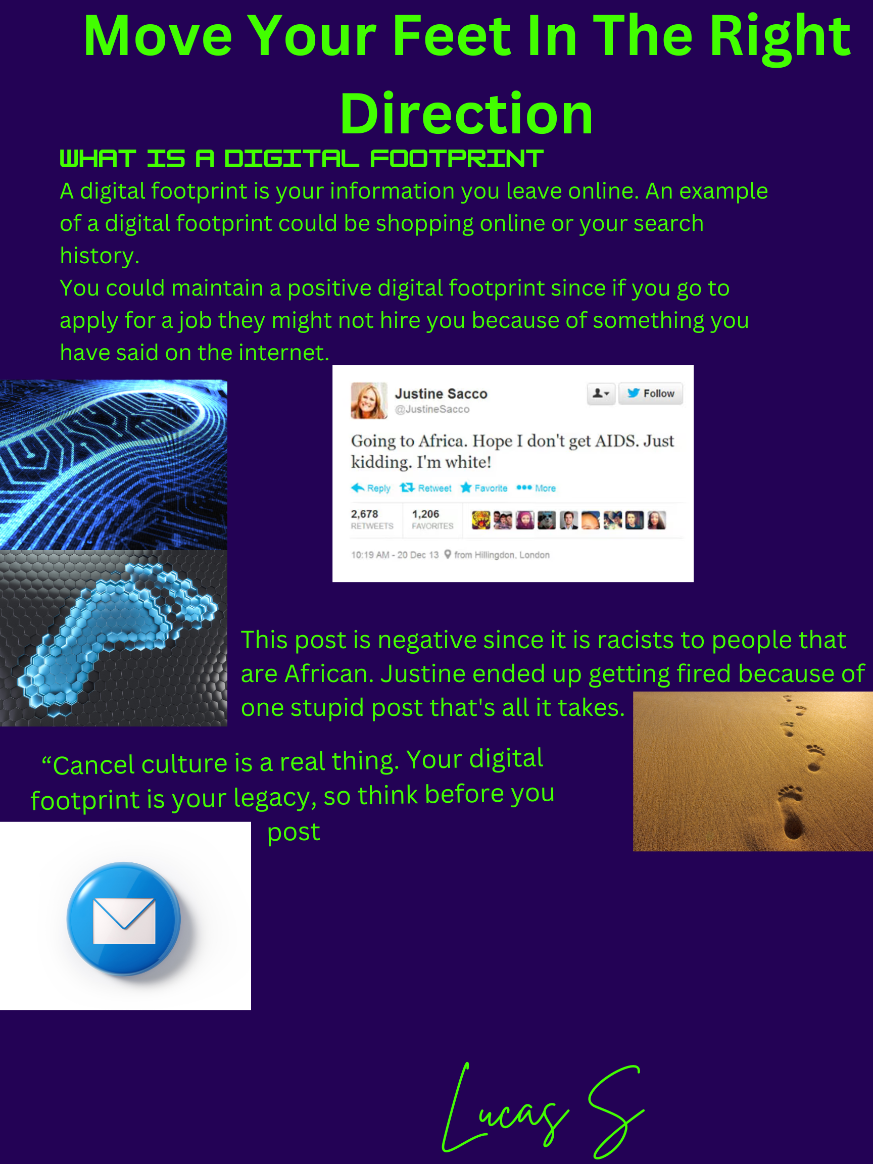 Digital Footprint Poster - Lucas S.