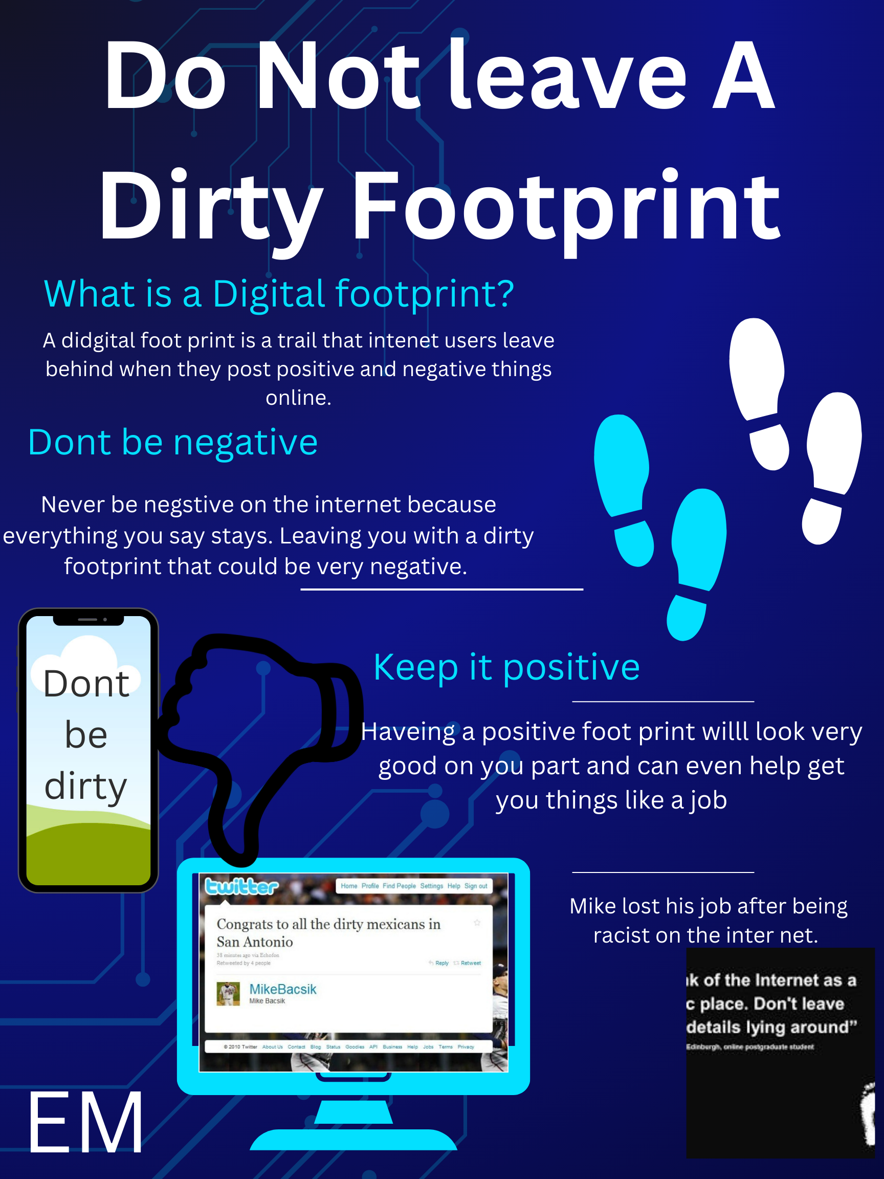 Digital Footprint Poster - Emilee M.