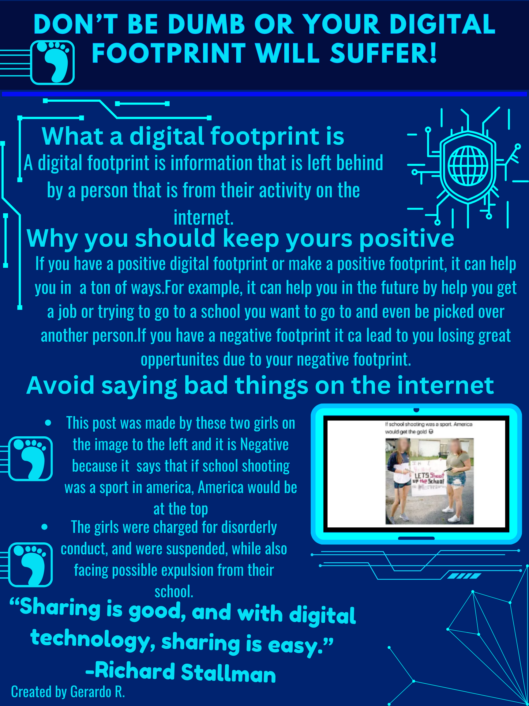 Digital Footprint Poster - Gerardo L-R