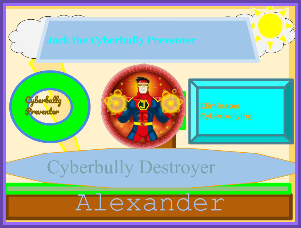 Digital Super Hero Poster - Alexander E.
