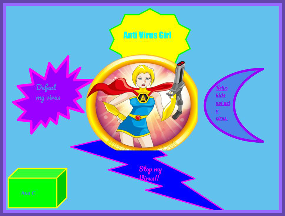 Digital Super Hero Poster - Ava C.